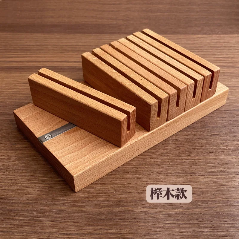 Strong Magnetic, Adjustable Spacing Edge Oil Rack, Red Oak, Handmade DIY Leather Leather Carving Tool, Drying Edge Oil 4878