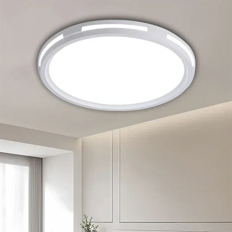 Lámpara de techo LED moderna, creativa, Circular, emisora lateral, decoración del hogar, cocina, dormitorio, sala de estar, baño