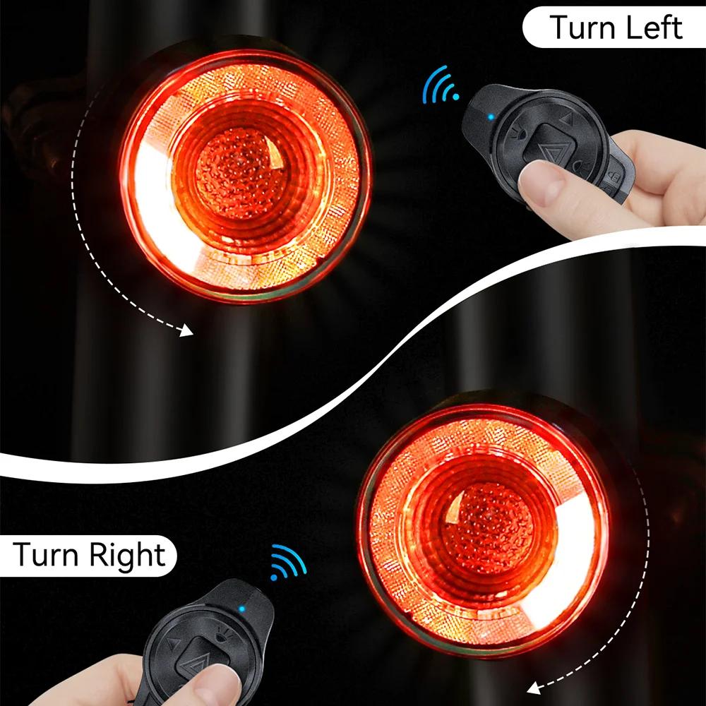 ROCKBYE Bicycle Intelligent Taillights, Brake Lights, Turn Signals In Three, Seven Colors, Waterproof Bicycle Accessories