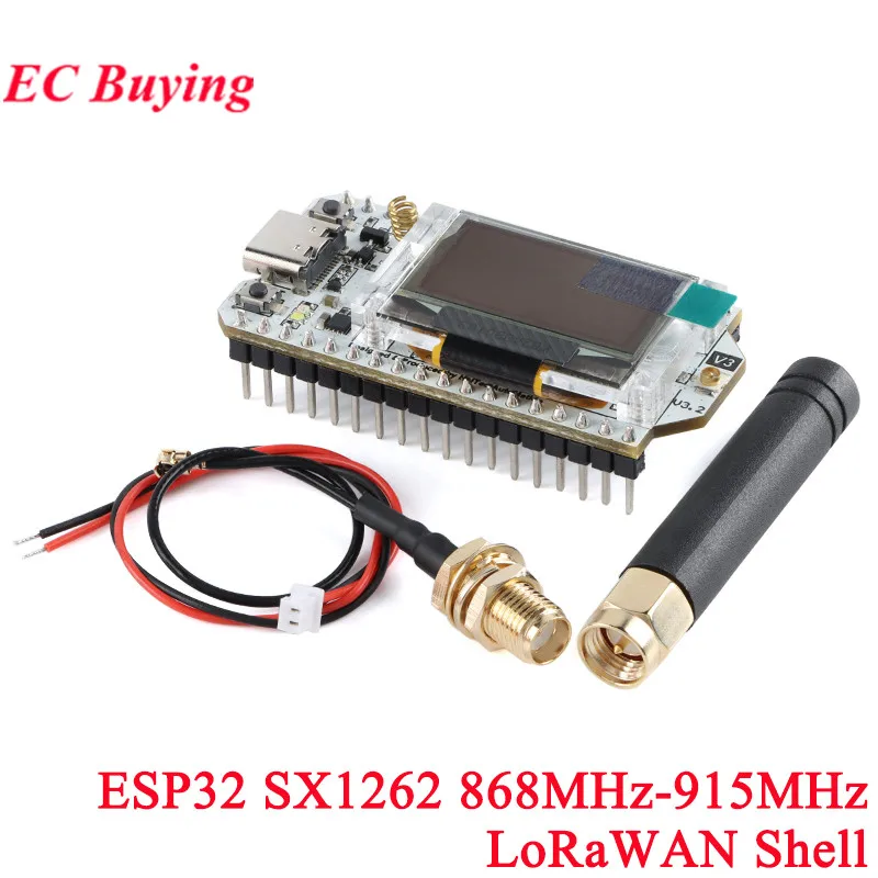 ESP32 SX1262 LoRa 868MHz/915MHz 0.96 Inch OLED Wifi BLE ESP32-S3 Lora 32 IOT Development Board Support Meshtastic Mesh Network