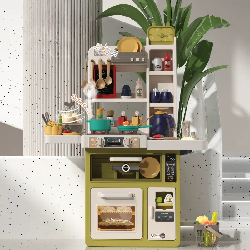 93Cm Keuken Kinderspeelgoed Huis Keukengerei Set Simulatie Spray Baby Mini Food Koken Verjaardagscadeaus Kerst Meisje Speelgoed