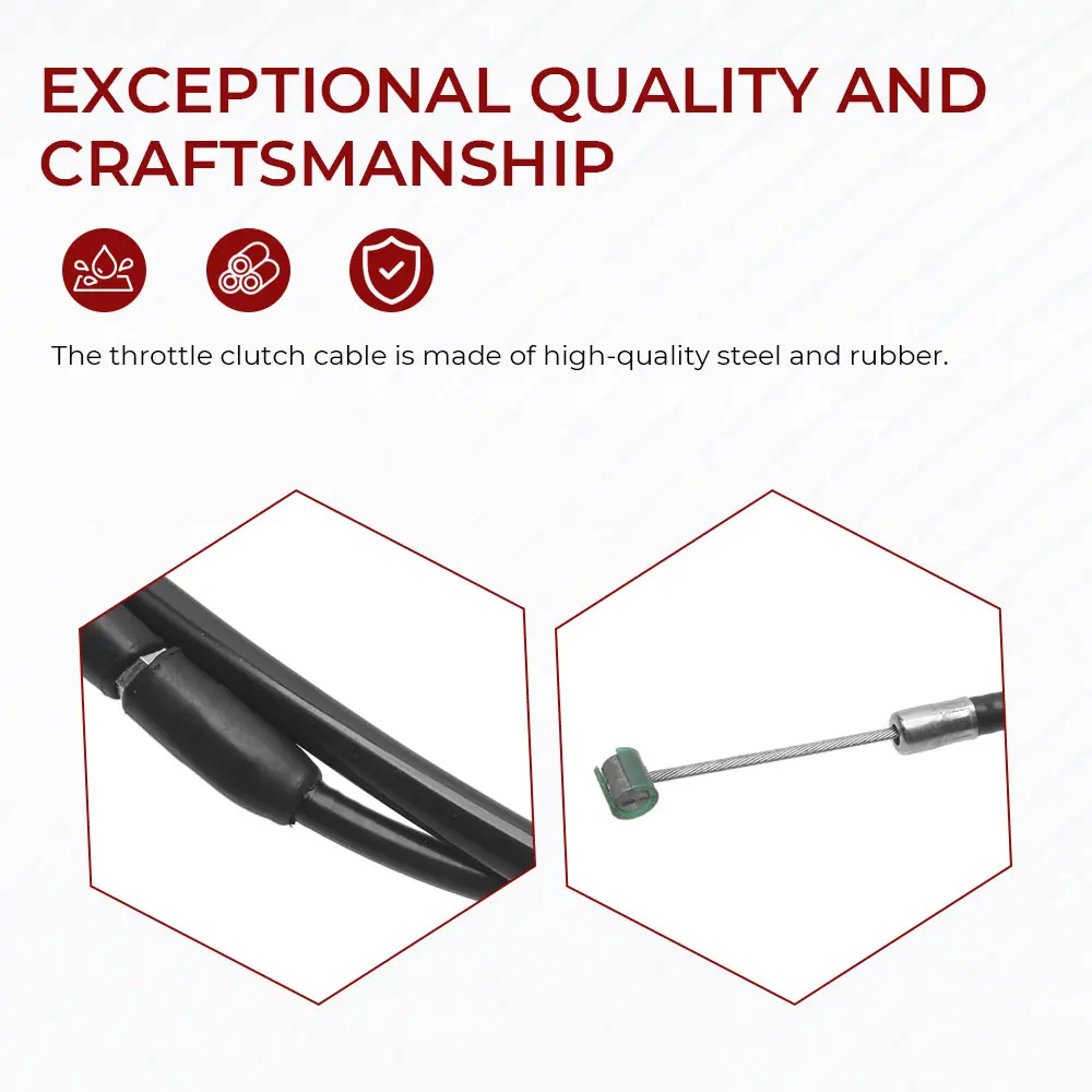 1PC Steel Wire Clutch Cable Line Black For Kawasaki VULCAN 900 VN900 CLASSIC/LT 2006-2018 Motorcycle Accessories view 5