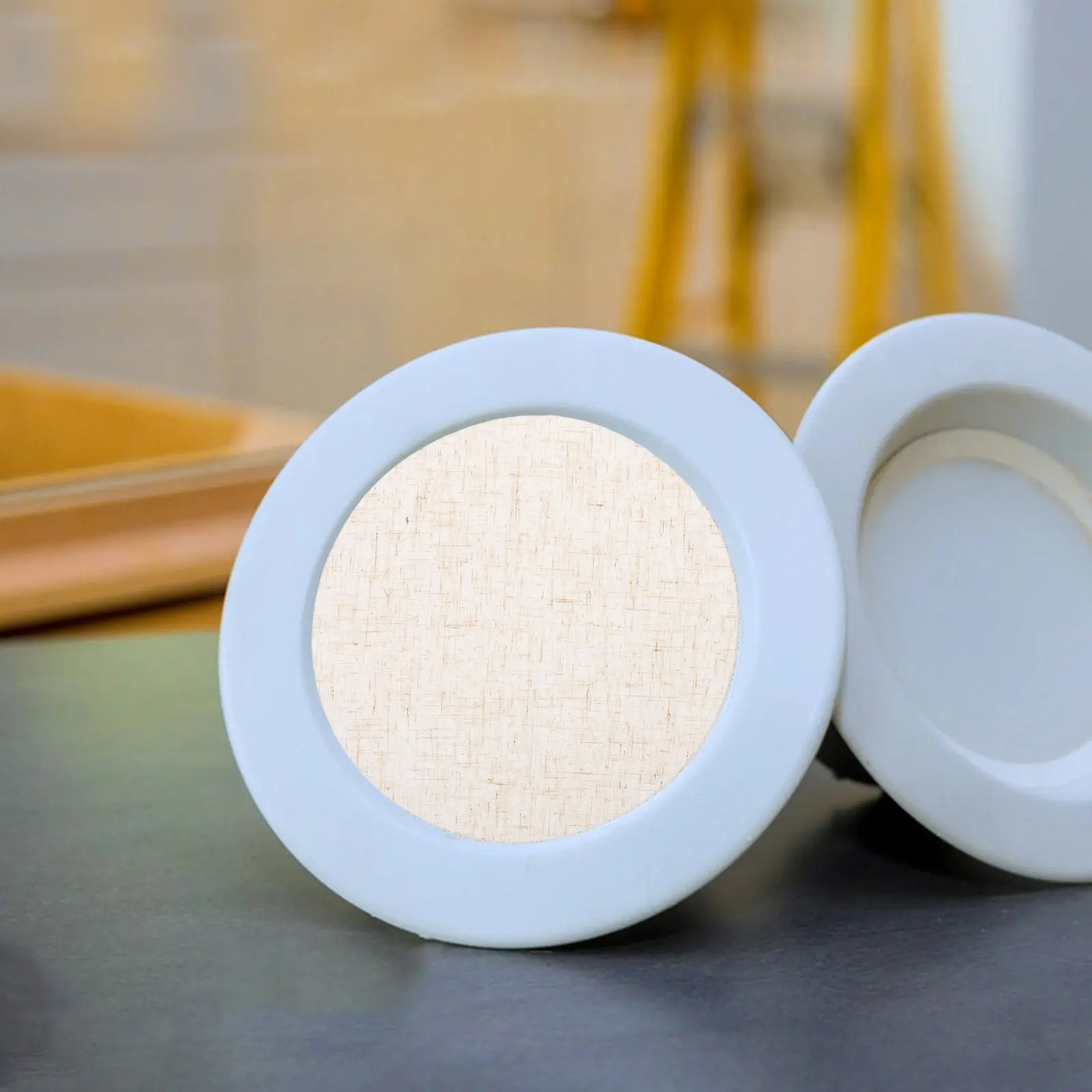 

4pcs 7" Fabric Lamp Shade Cover Round Soft Light Diffuser For Ceiling Fan Flush Mount Recessed Can Lights Universal Glare