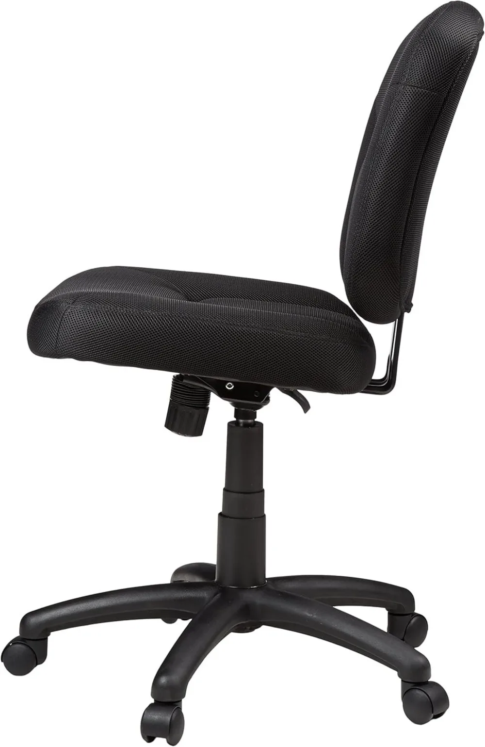 Ergonomic Office Chair with Adjustable Height, 360 Swivel & Fabric Upholstery in Black for Comfortable Workspace