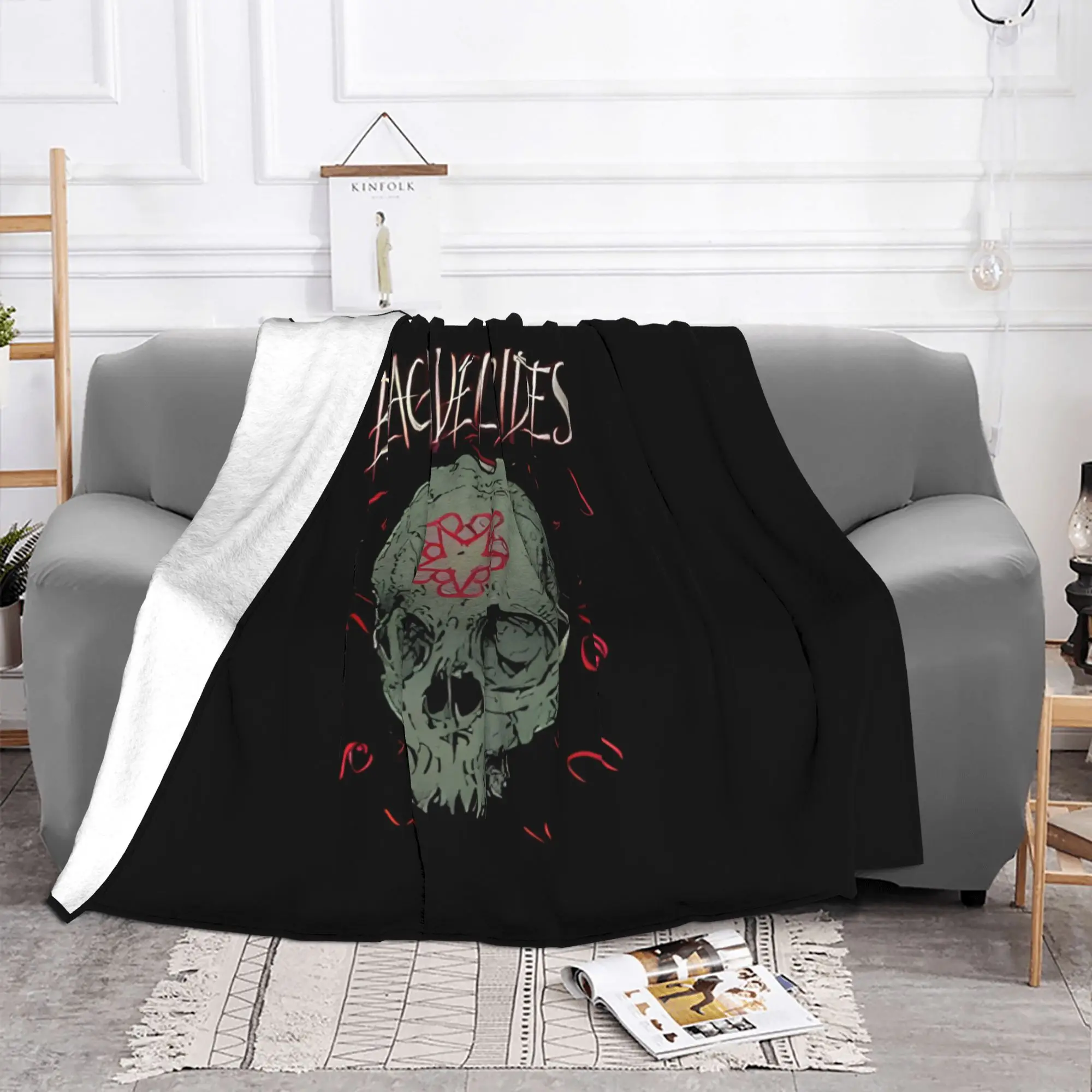 1PC Classic B-Black veil brides home room decorations Winter Blankets for Adults Bedding Home Interior Sofa Knee
