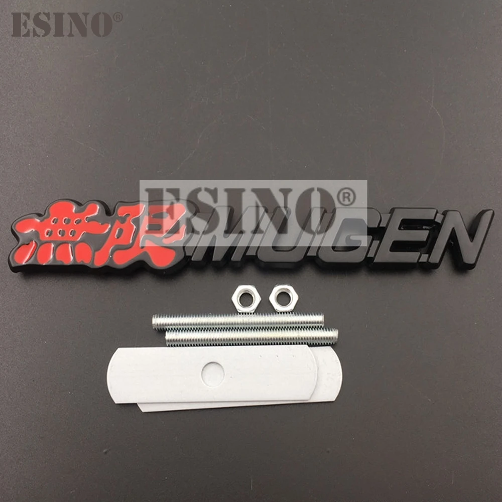 New 3D Mugen Power Metal Metal Zinc Alloy Badge  Car Grill Emblem for Honda Jazz Civic Accord Insight Inspire Legend Odyssey view 4