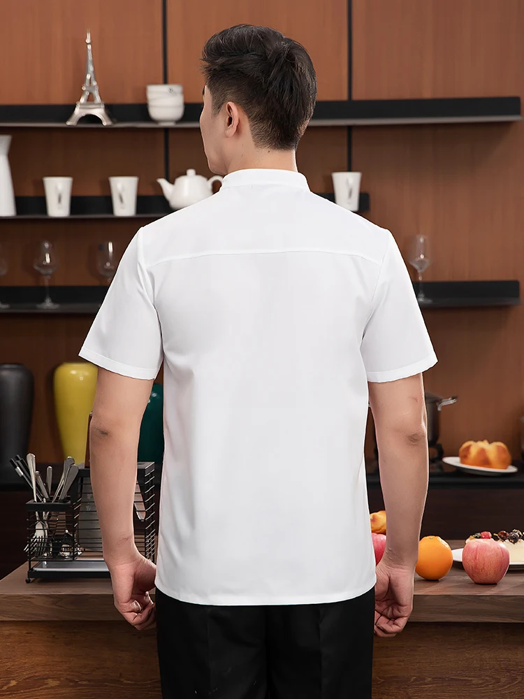 سترة طبخ المطبخ لخدمة الطعام Pizzaiolo Chef Uniform Restaurant Cook Shirt مع مريلة مخبز مقهى النادل ملابس العمل النادلة