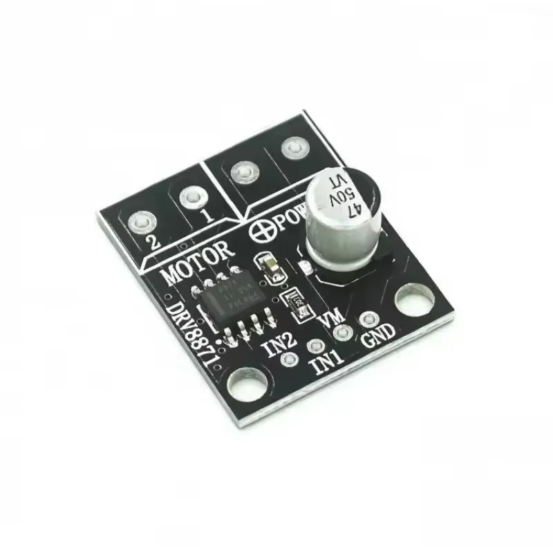 DRV8871 H-Bridge Brushed DC Motor Driver Breakout Board For Arduino PWM Control 3.6A Max Internal Current Sense 6.5V To 45V