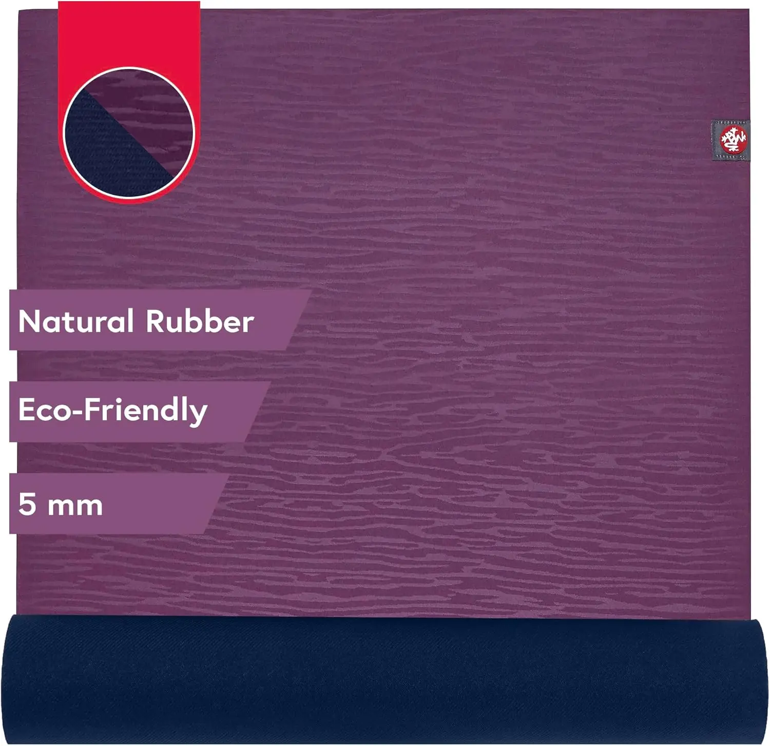 

Eco-Friendly Yoga Mat: Natural Rubber, Soft Textured, Non-Toxic, 5mm Thick