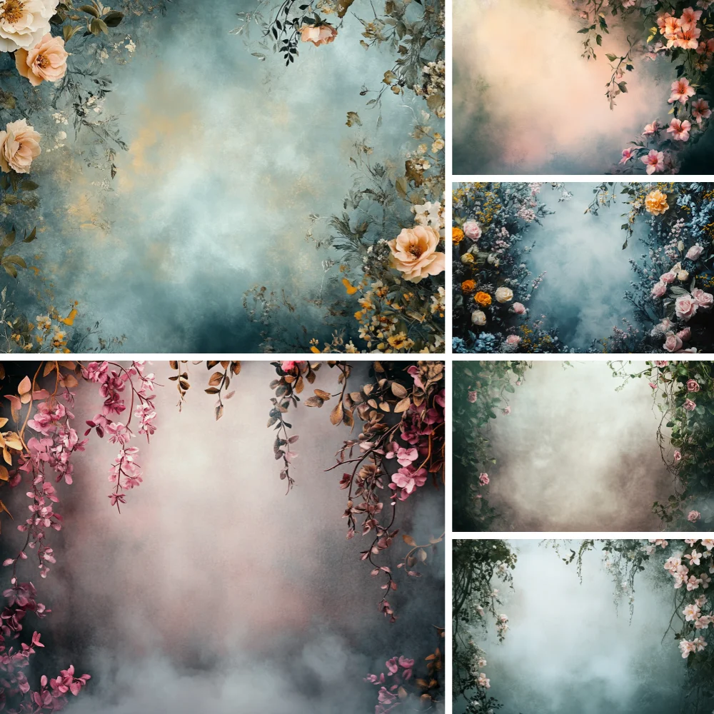 خلفية التصوير الفوتوغرافي بوهو الملمس جدار الأزهار الكبار عيد ميلاد الزفاف الأمومة صورة ديكور خلفية استوديو الصور #1