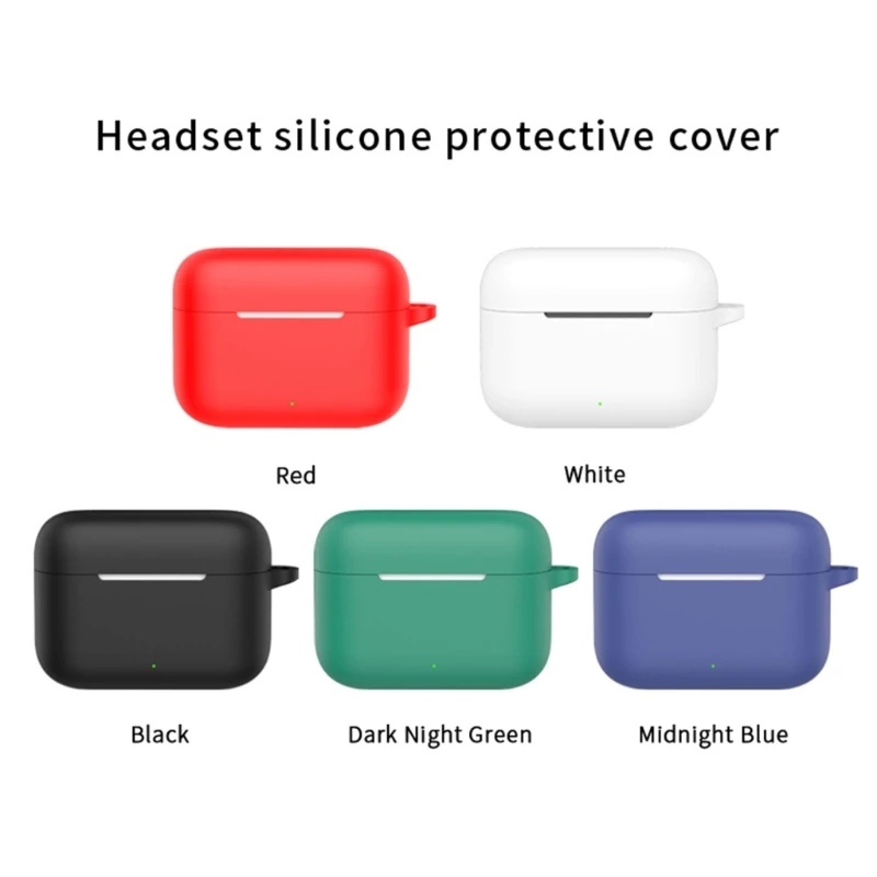 Wireless Earphone Silicone Housing Case For Realme Buds T200 Dustproof Water Resistant Protective Cover Damage Prevention Sleeve