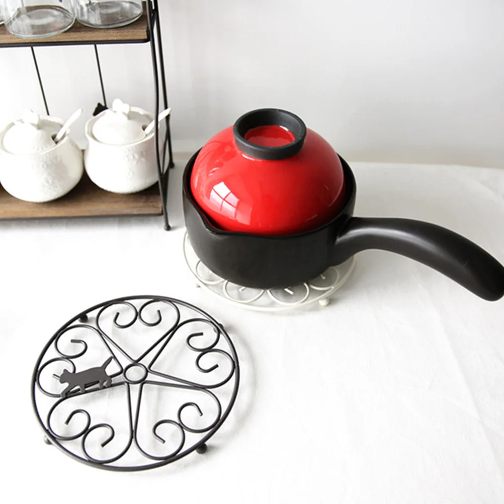 

Iron Wrought Heat Resistant Placemat Table Protector For Home Cafe Restaurant Use White Kitchen Mat