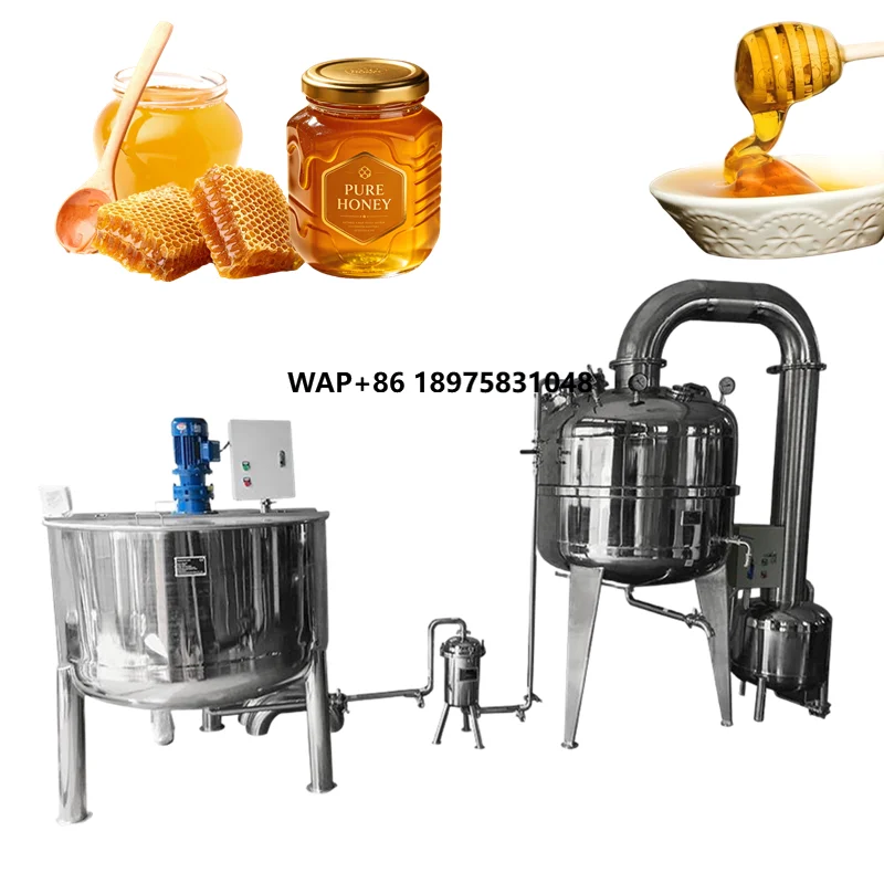 Automatic 2 Ton/day Vacuum Processing Bee Honey Extractor Filtering Machine Industrial Honey Making Machine