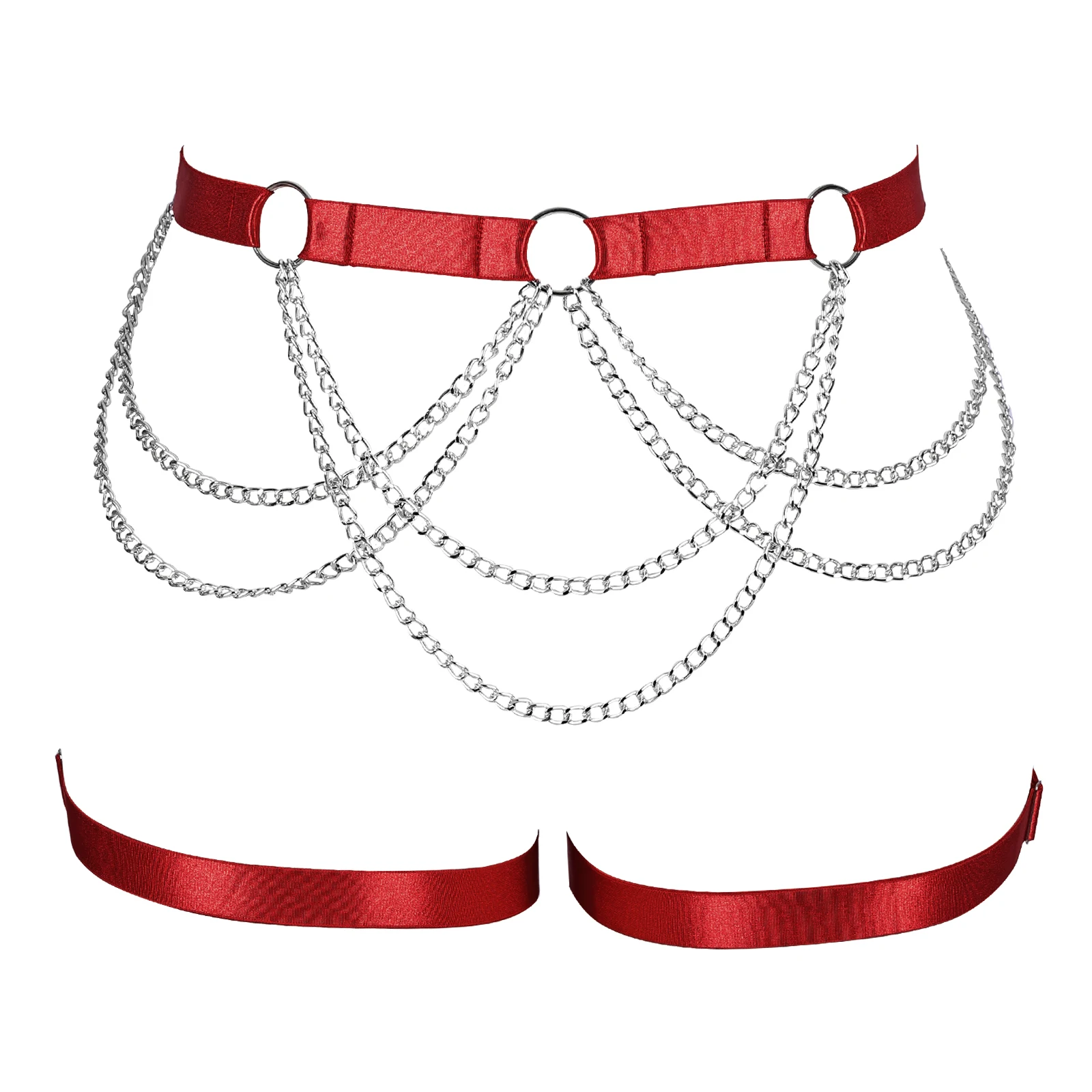 

Women Goth Bondage Body Garter Belt Lingerie Strap Sexy Body Harness Belt Harajuku Suspender Belt Lady Bar Party Thigh Toy