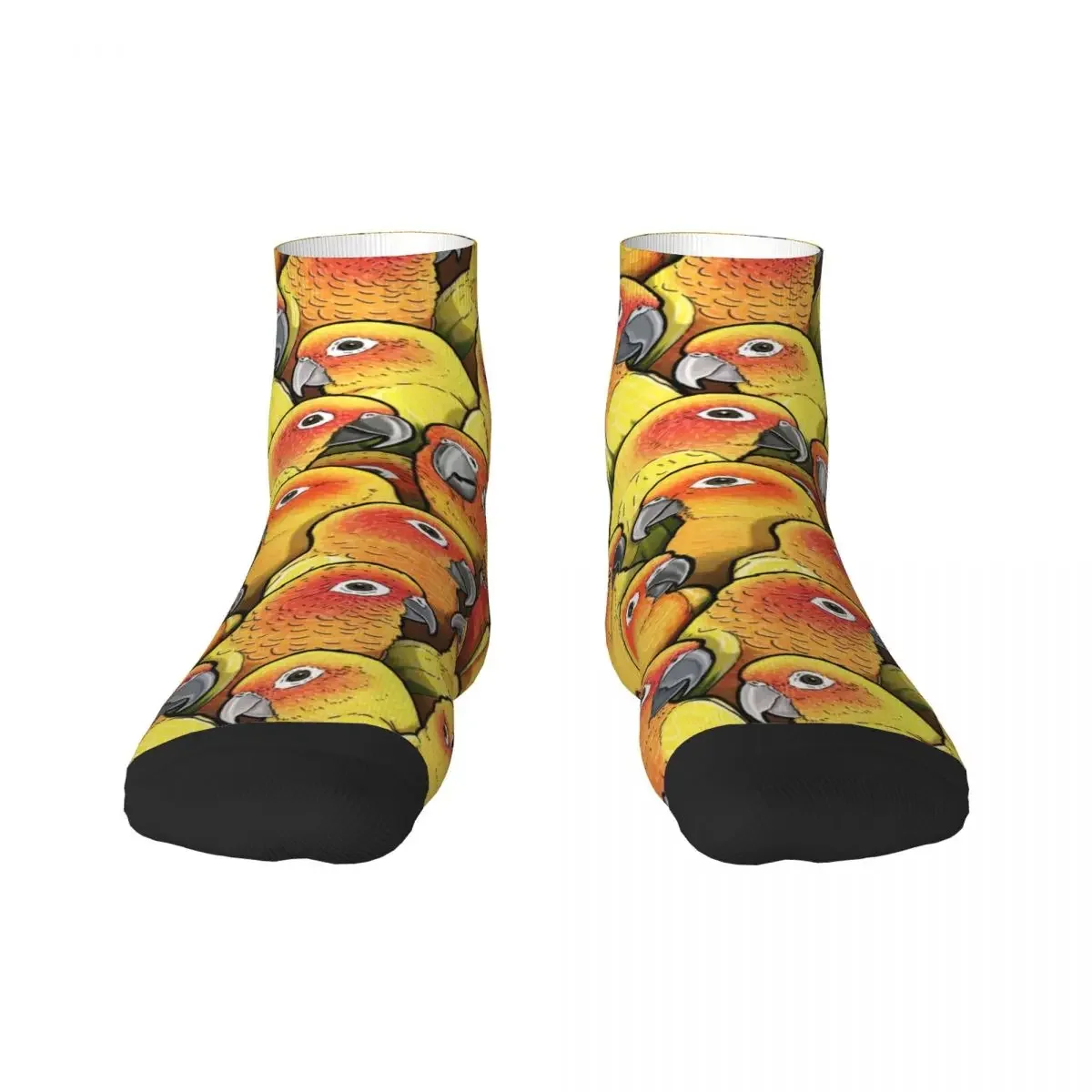 Funny Sun Conures Squad Socks Women Men Warm 3D Printing Parrot Birds Basketball Sports Socks