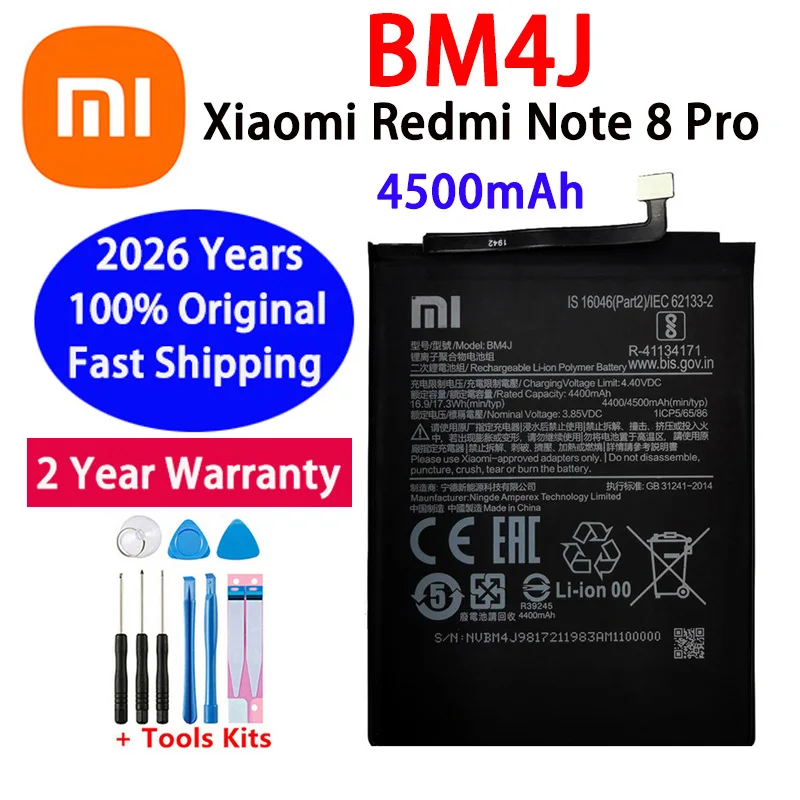 Oryginalna bateria BM4J BN46 BN5A BN53 BN54 BN55 BN59 BN62 do Xiaomi Redmi Note 7 9T 10X POCO M3 8 8T 9 9S 10 10S pro Baterie