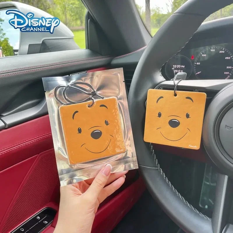 Disney Winnie the Pooh Car Perfume Tablet Pendant Kawai Pooh Bear Auto Interior Air Freshener Aromatherapy Party DIY Decorations