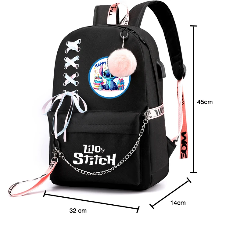 Lilo Stitch Backpack Girl Boy Back To School Backpack Teenager Student Cartoon School Bag Hildren Bookbag Anime Mochilas Escolar