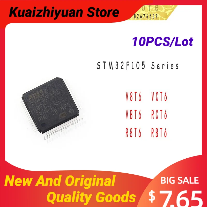 10PCS/Lot New And Original STM32F105RBT6 STM32F105RCT6 STM32F105VCT6 STM32F105R8T6 STM32F105VBT6 STM32F105V8T6 Quality Goods