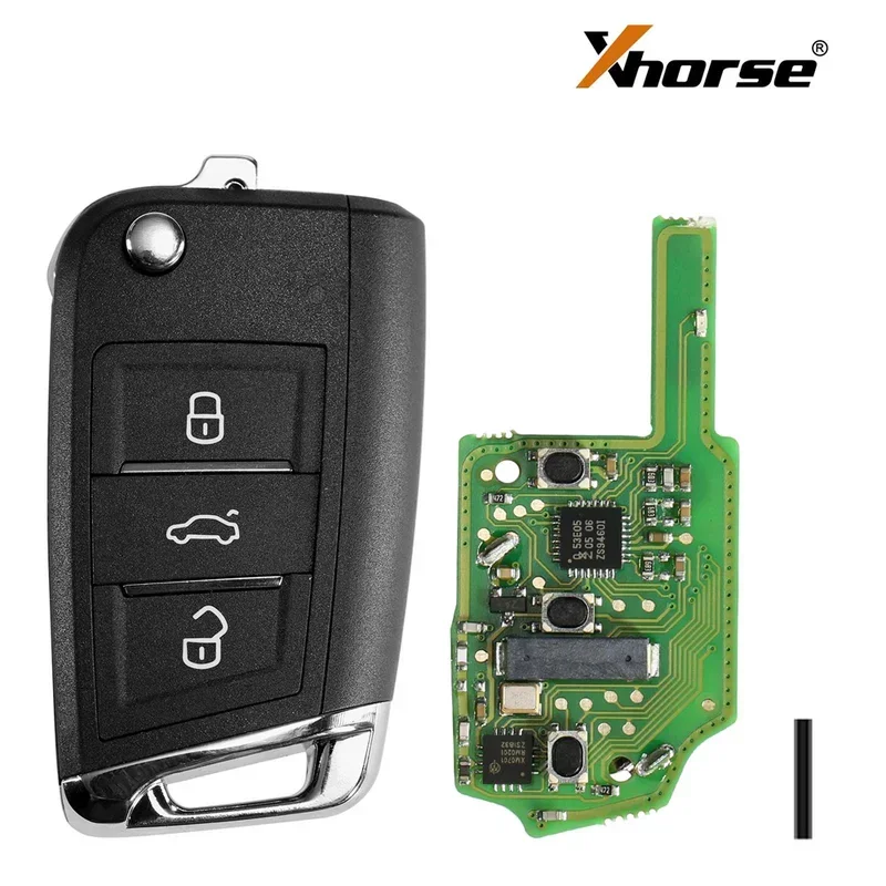 Xhorse XSMQB1EN スマートリモートキー MQB スタイル 3 ボタン 1 個