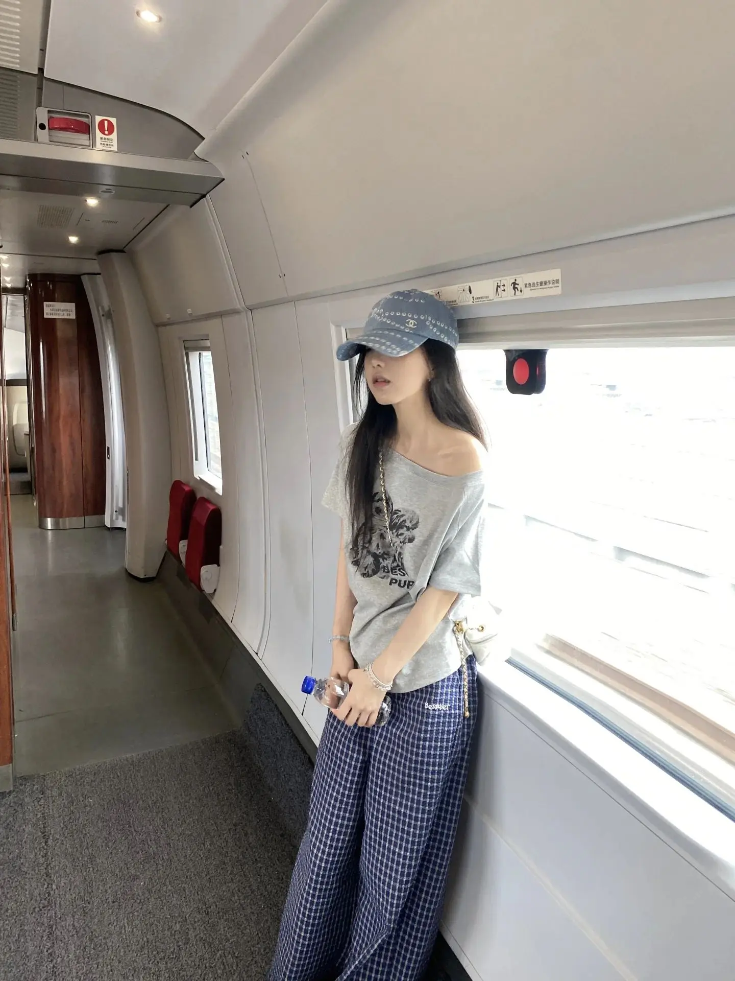 Retro American Dog Print oulder Bared ort Sve T irt Women Summer Slim Fit Loose Sle f Sve Trendy Top