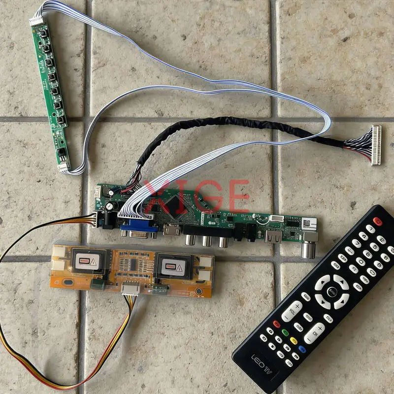 

For M190E5 M190E3 M190E1 MT190EN02 Monitor Drive Controller Board Kit DIY 1280*1024 USB+AV+VGA+HDMI 30 Pin LVDS 1280x1024 4-CCFL