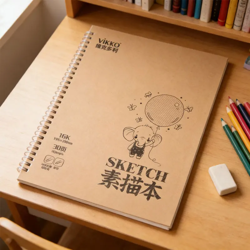 

Толстый скетчбук на 30 страниц, высококачественный, с перфорированными страницами для рисования и скетчинга, формат 16K, удобный в использовании