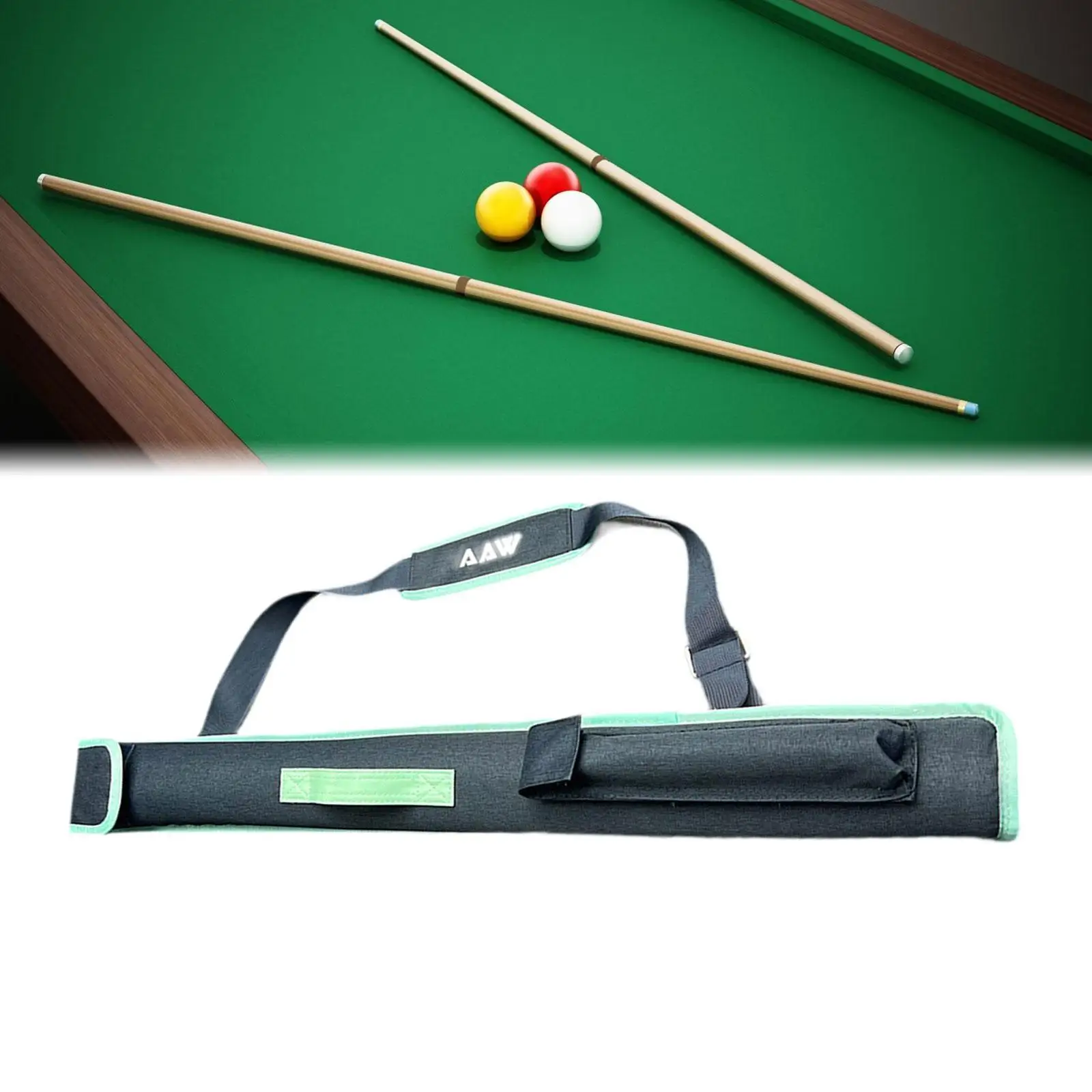 

Billiard Pool Cue Bag with Shoulder Strap Gift Lightweight Stylish Storage Bag Protector Accessories Billiard Pool Cue Case