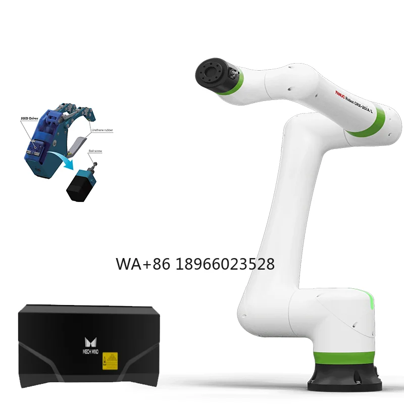 Picking and Placing 6 Axis  Cobot CRX-5iA Collaborative robot with Gripping Robot Gripper