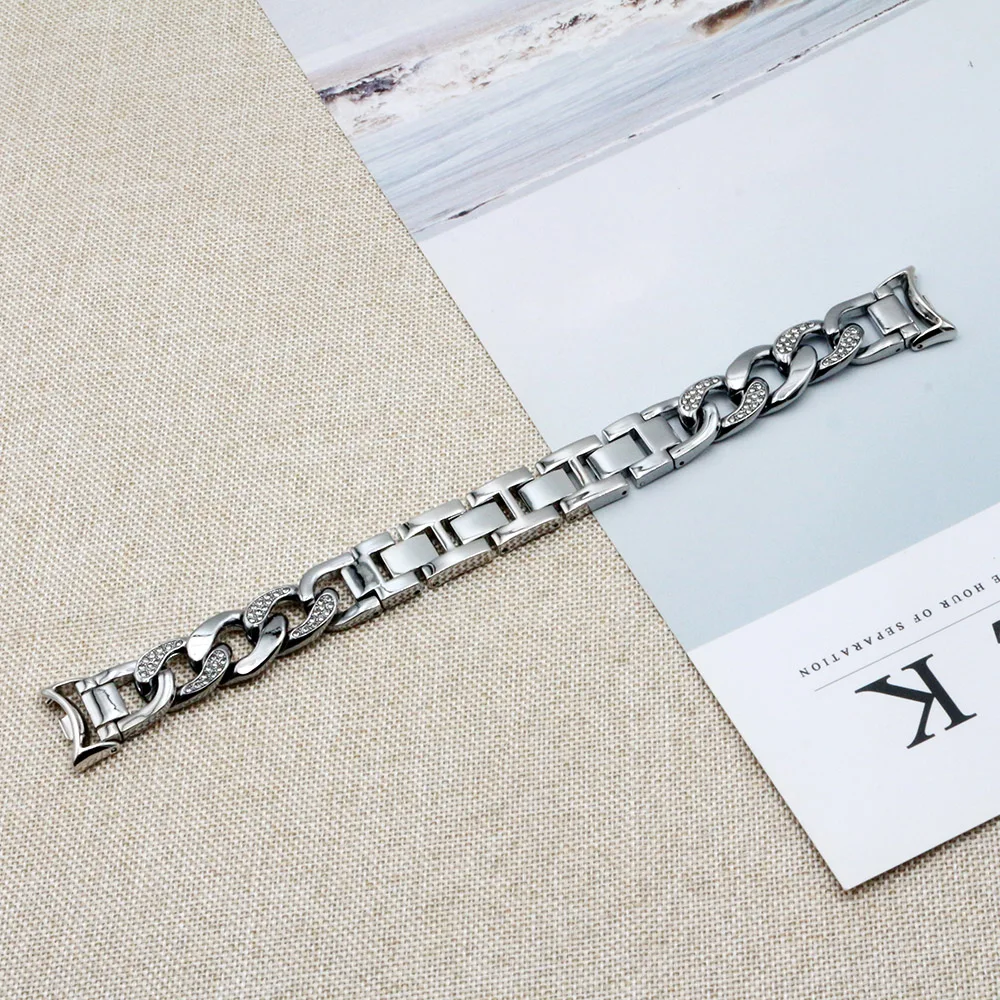 Bling Chain Strap for Xiaomi Smart Band 9/ Mi Band 8 Bracelet Wristband for Women Watchband Adjustable Armband Replacement