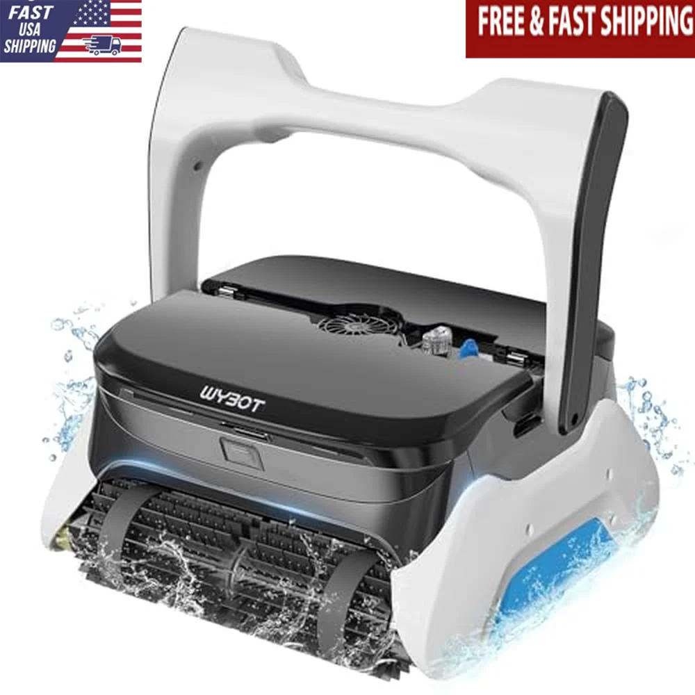 Osprey 1000 Cordless Robotic Pool Cleaner 4200 GPH Filtration Rate Double Active Brushes Smart Navigation No Cable Limits 120