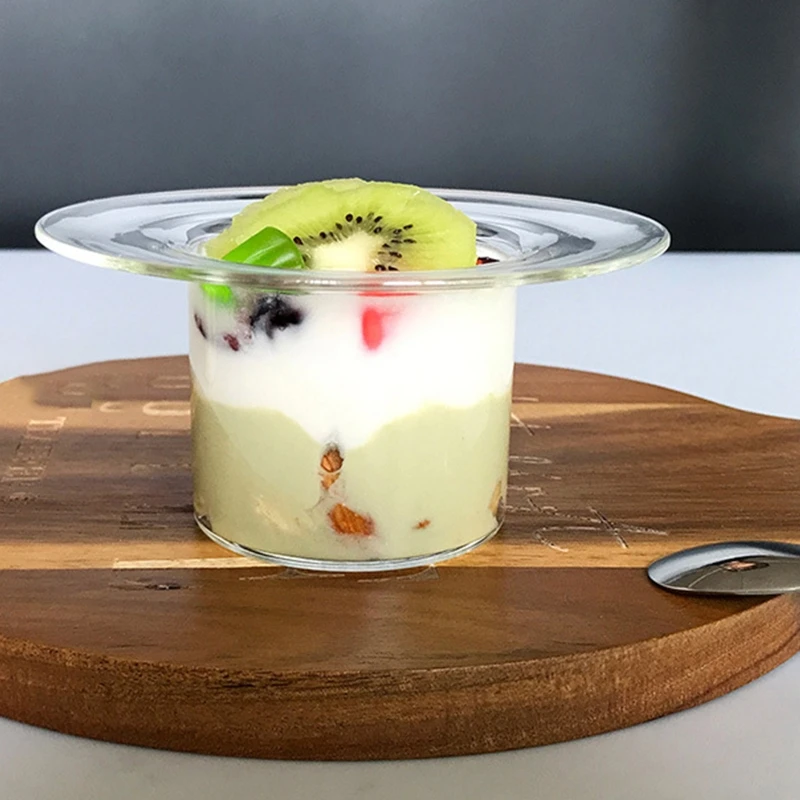 Bát Thủy Tinh Chịu Nhiệt Sữa Chua Salad Canh Hình Mũ Rơm Bát Đồ Dùng Nhà Bếp Dụng Cụ Chất Liệu Thủy Tinh 2 Kích Cỡ Để Lựa Chọn