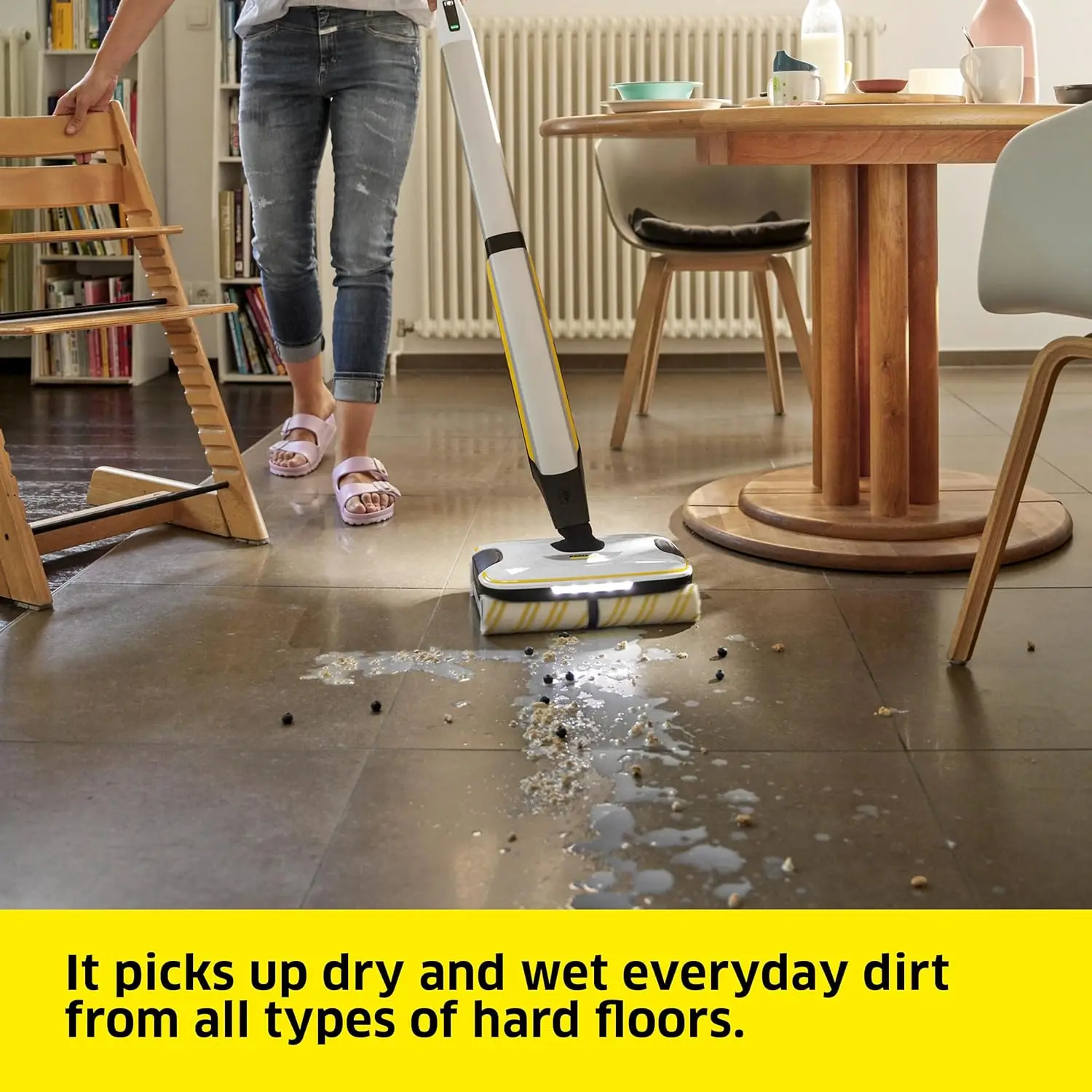 FC7 Electric Mop & Sanitize Hard Floor Cleaner - Perfect for Laminate, Wood, Tile, LVT, Vinyl & Stone Flooring - Cordless -2024