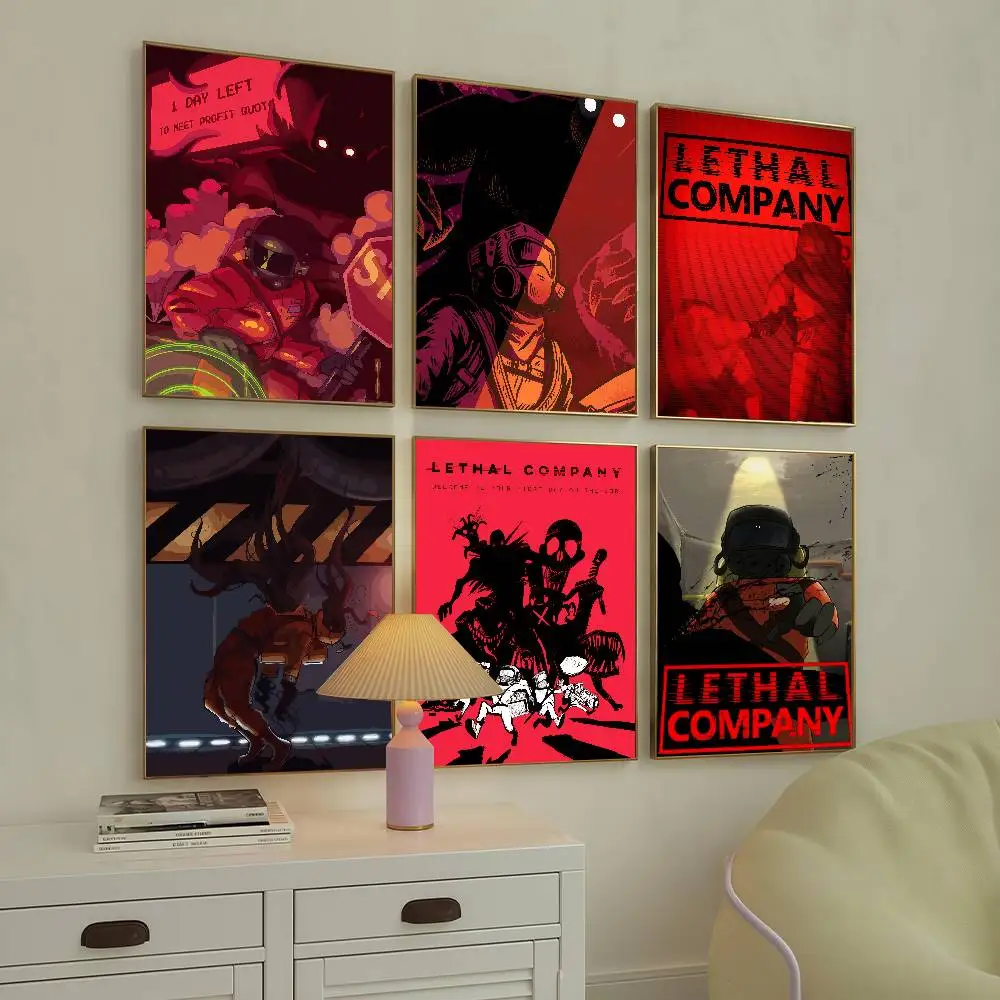 Игра Lethal C-Company постер HD Art липкая стена водонепроницаемый домашний декор для гостиной и бара