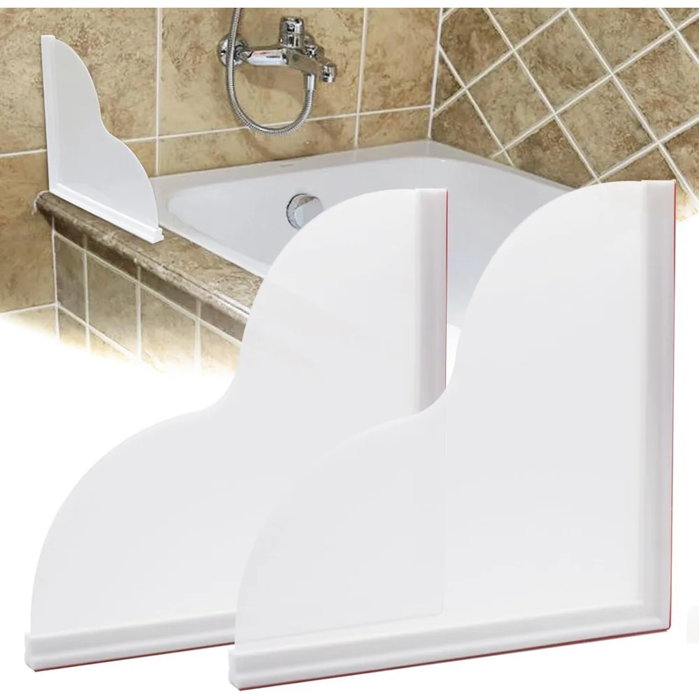 

Брызговик для душа, 2 шт., брызговик для большой ванны с самоклеящимися брызговиками для угла ванны, чтобы сохранить воду на показове