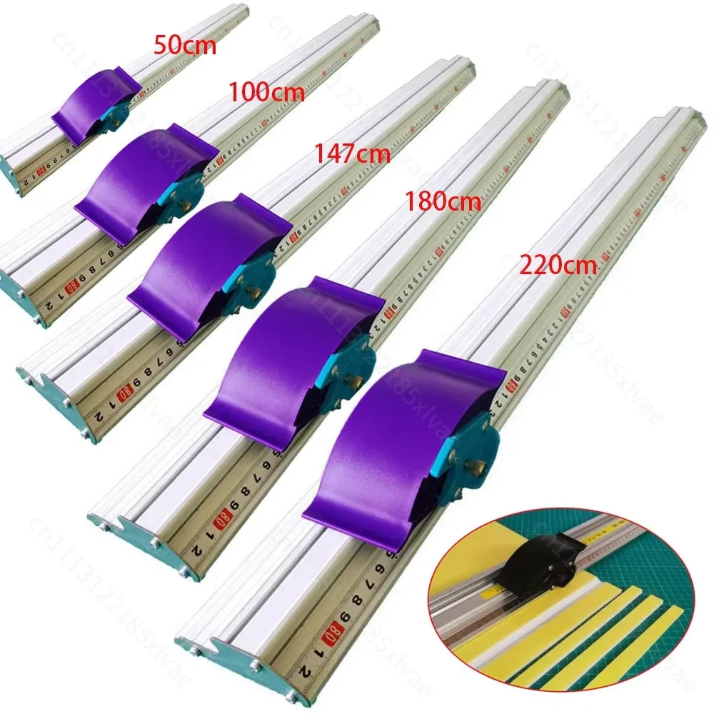 New Manual Sliding KT Board Trimmer PET Cutter With Ruler Cutting Ruler Photo Paper Cutter Adhesive Car Sticker Paper Cutting
