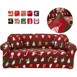 1/2/3/4 Seats Christmas party decoration Couch Cover Corner Sofa Covers L Shaped Sofa Slip Cover Protector Cover thin fabric