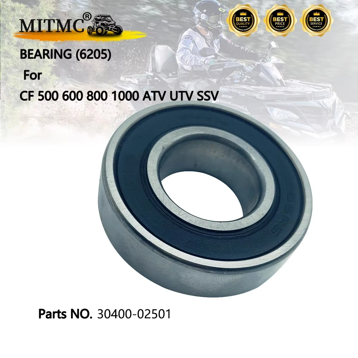 

BEARING 6205 For CF 500 600 800 1000 ATV UTV QUAD GO KART TRANSMISSION Parts 30400-02501