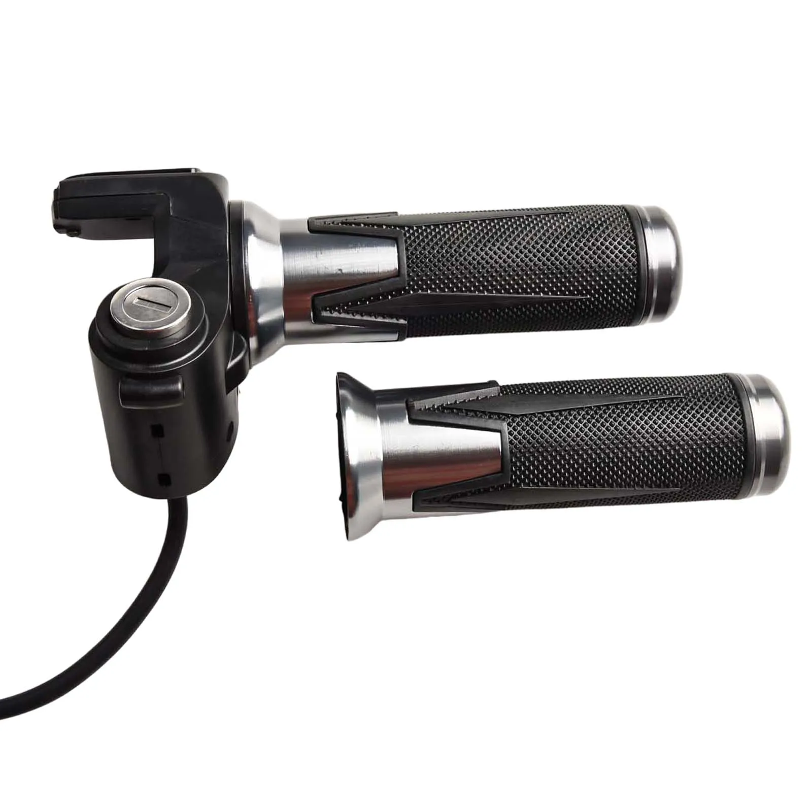 سبائك الألومنيوم القبضات دراجة كهربائية خنق 22 مللي متر تركيب قطر البطارية الجهد الحالة الحالية سرعة الحالة 16x10x5 سنتيمتر