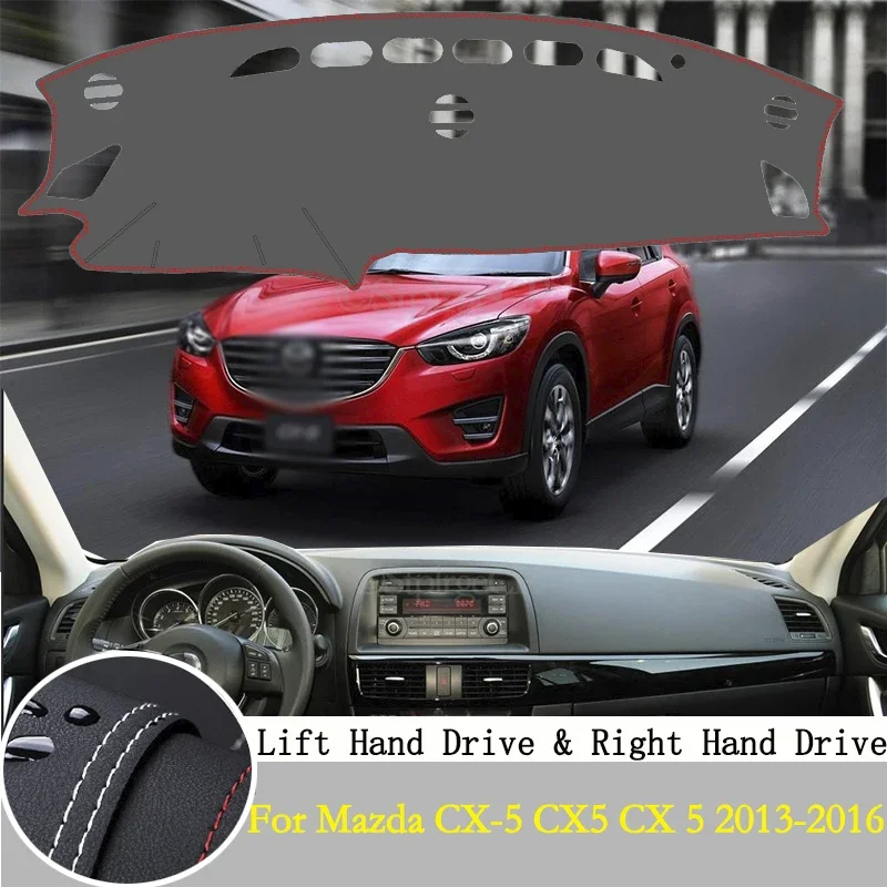 

quality leather instrument panel protection pad and light-proof pad for Mazda CX-5 CX5 CX 5 2013-2016 KE car styling accessories