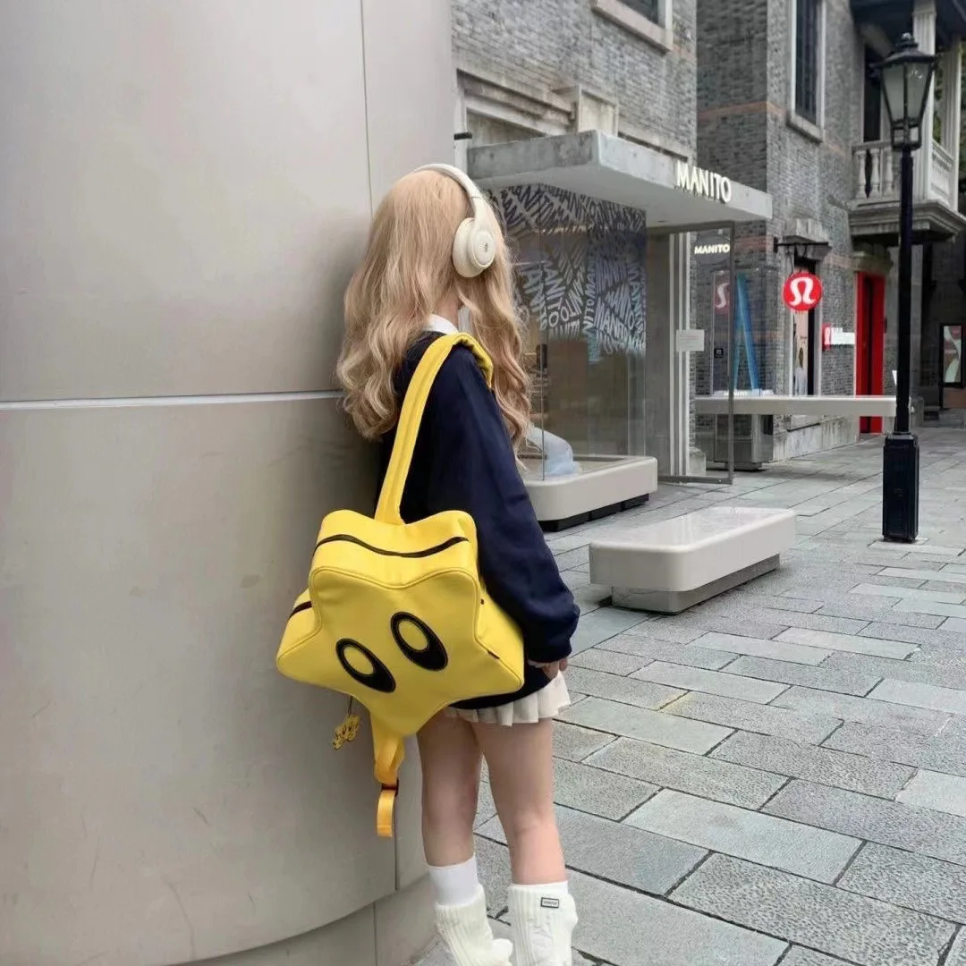 

Big Eyed Pentagonal Star Backpack Original Spicy Girl Y2K Millennium Sweet Cool Cute Backpack Niche