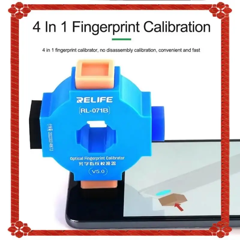 24-часовая доставка RELIFE RL-071B Оптический калибратор отпечатков пальцев 4 в 1 Калибровка отпечатков пальцев для мобильного телефона Android