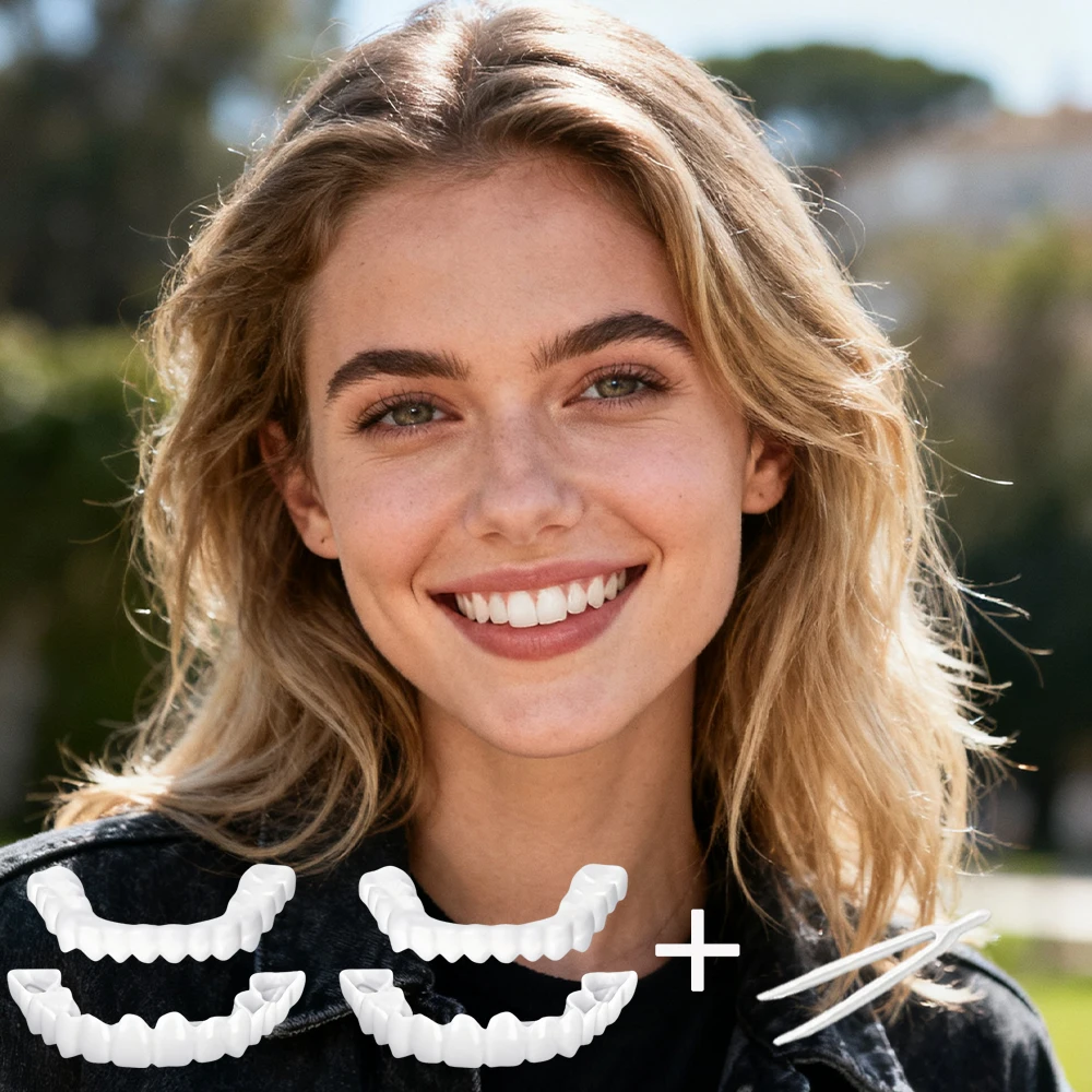 

New Perfect Wedding Smile Teeth Veneers Reusable Instant Whitening Bridal White for Big Day H2931