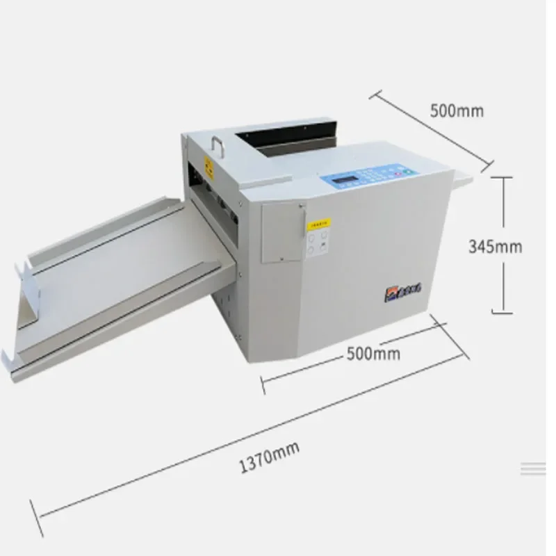 English version70-450g Coated paper Paper Creasing Machine A3 high speed electric paper fold machine  Automatic folding machine