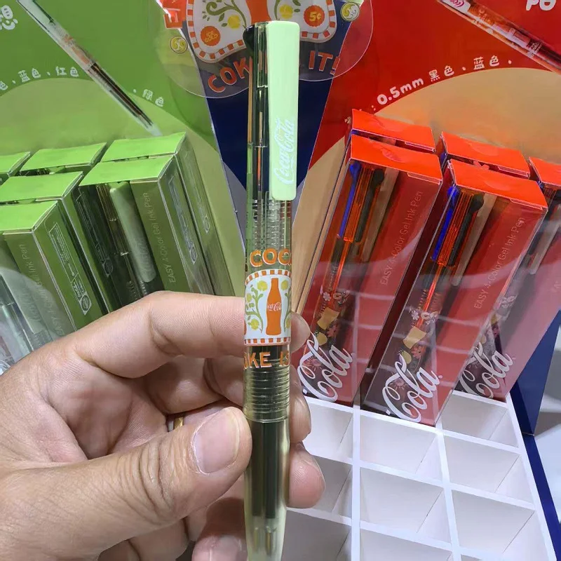

KACO Coca-Cola Joint EASY 4-in-1 Multifunctional Gel Pen 0.5mm Smooth Writing Signature Ballpoint Pen Stationery Student Gift