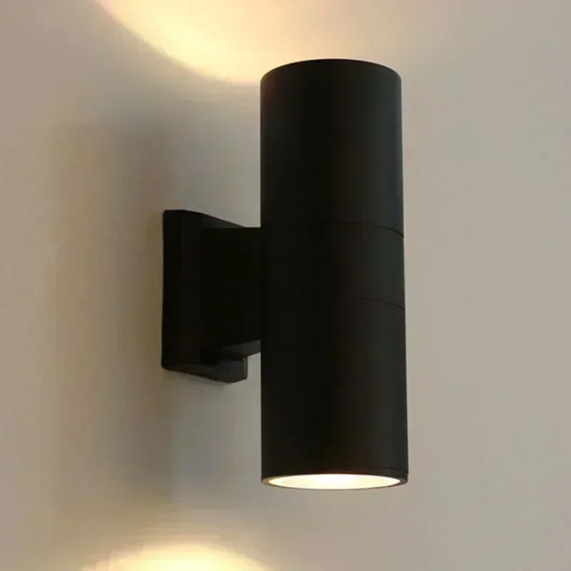 Lámpara de pared para exteriores, iluminación de arriba y abajo para porche y pasillo, 20W