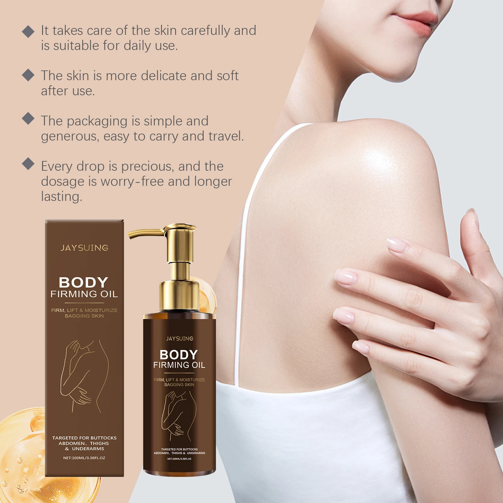 Moisturizing Anti Cellulite  Firming Body Oil Sagging Skin Tightening Anti-Aging for Body Refreshing Hydrate Firming Body Oil - view 6