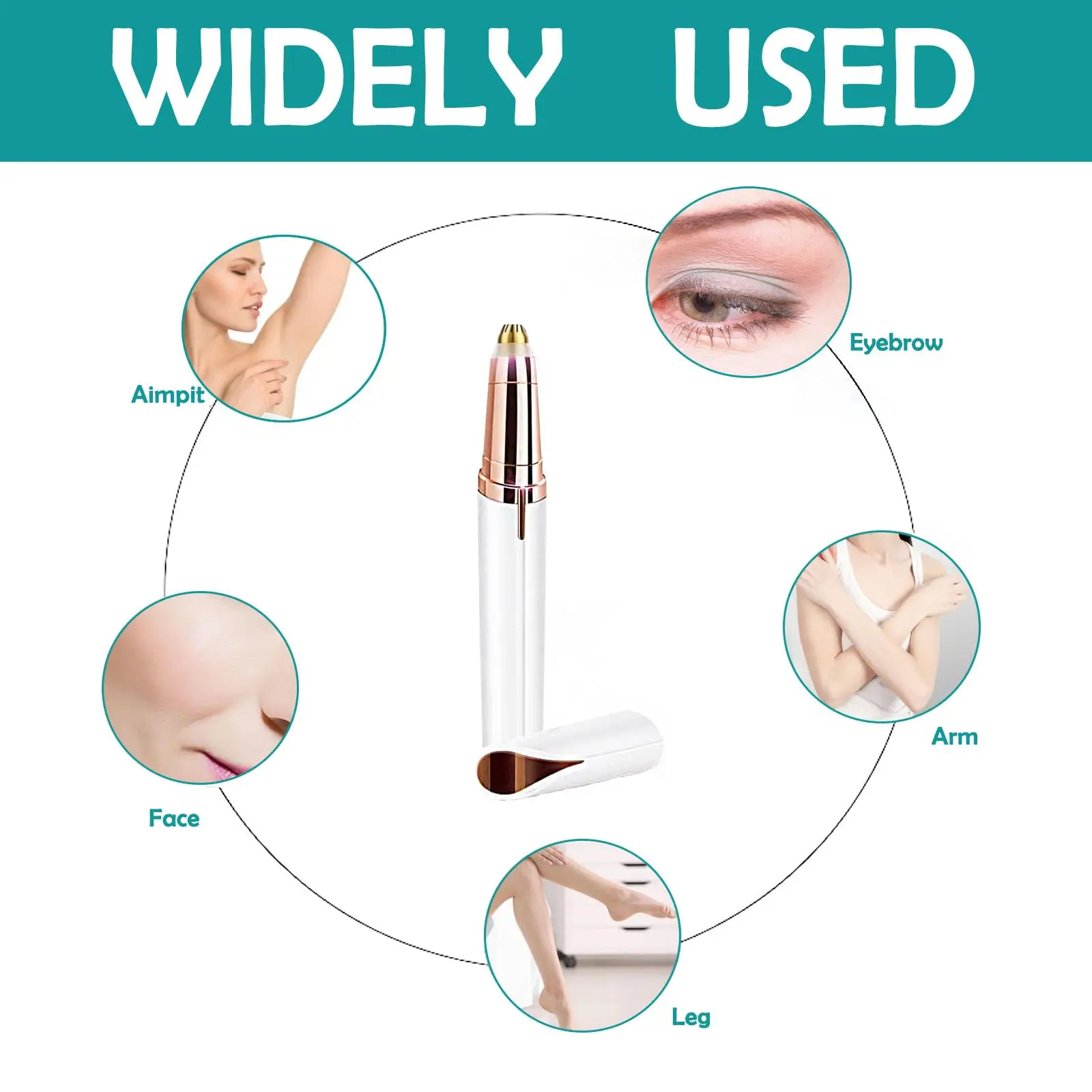 Rasoir de sourcils électrique épilateur de sourcils indolore pour les femmes maquillage Mini rasoirs Portable épilation du visage rasoir