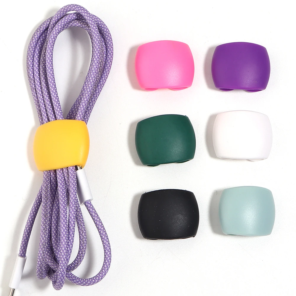 10pcs Cable Winder Cable Organizer Clips Mouse Wire Headphone Holder USB Charger Holder Desk Tidy Organizer Wire Cord Protector