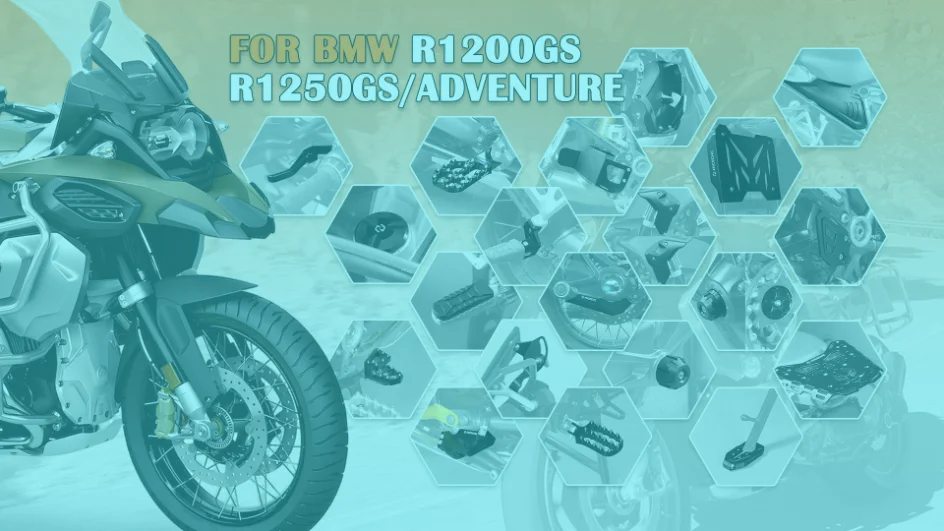 NICECNC Motorrad-Auspuffklappenabdeckung für BMW R1250GS 2019–2023 R 1250 GS 2023 R 1250 GS 2022 R 1250 GS 2021 2020 2019 NineT – Detail 1